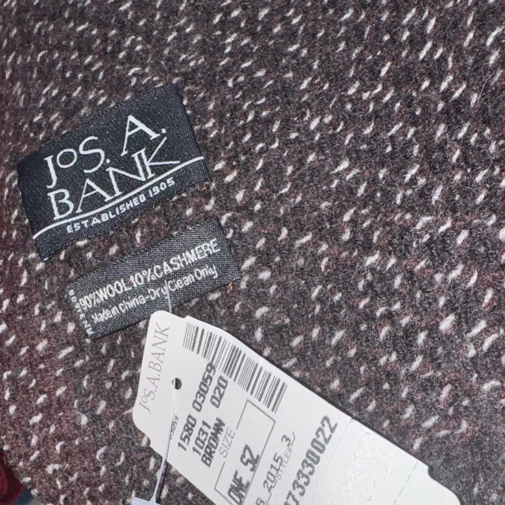JoS. A. BANK BROWN Patterned Men's Scarf NWT